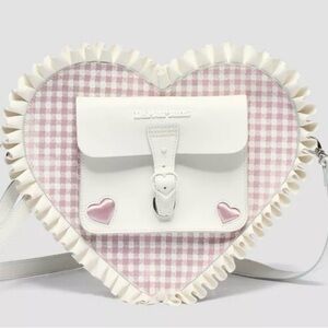 Dr. Martens Pink and White Gingham Bag